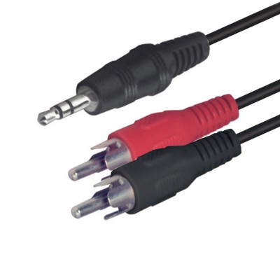 jack stereo 3,5 mm – 2 RCA tată - A 49